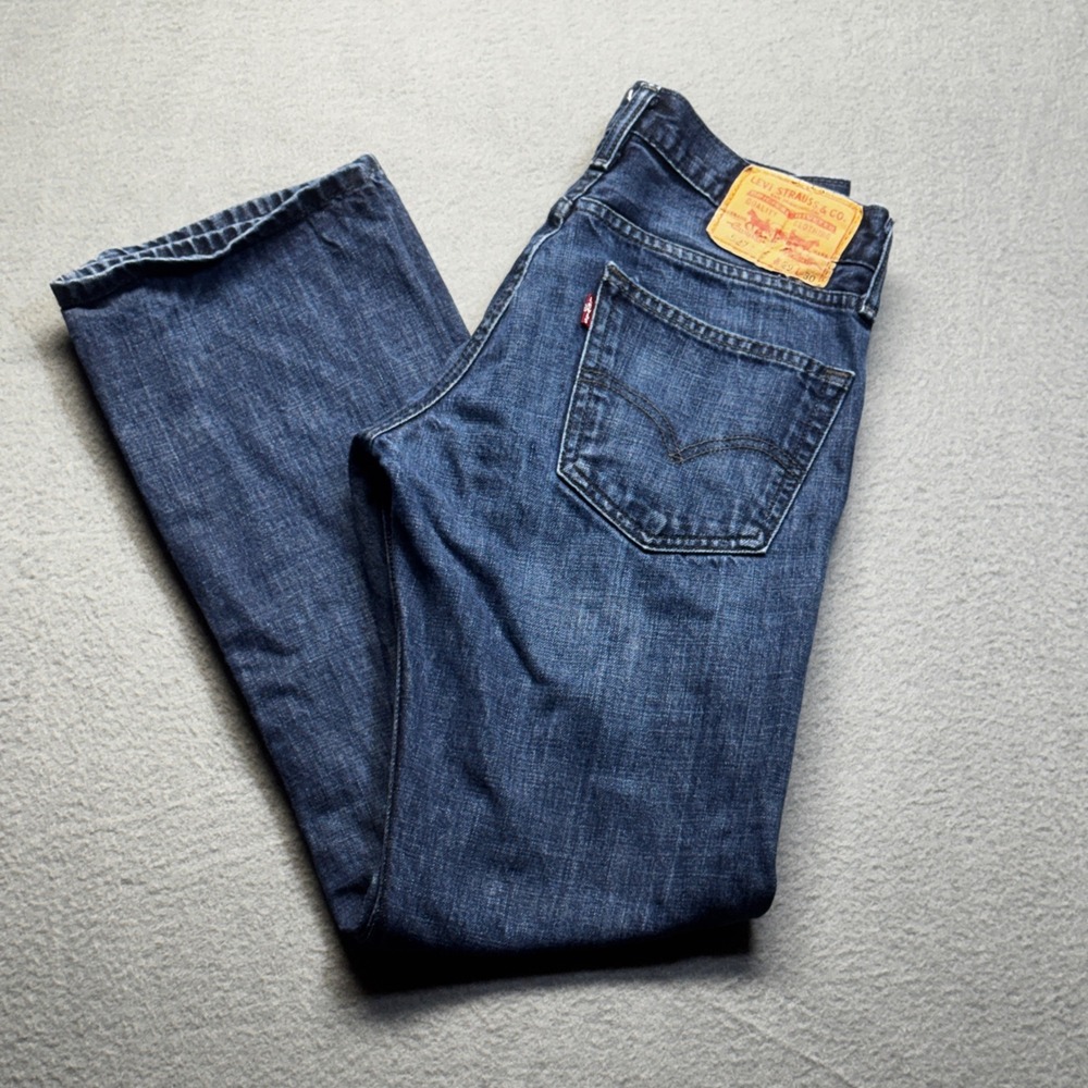 Levis 527 Slim Bootcut Jeans Mens 29x30 Blue Cotton Denim Classic Fit 055270278